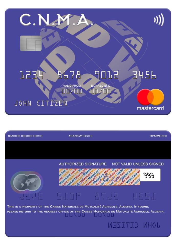 Algeria Caisse Nationale de Mutualite Agricole mastercard